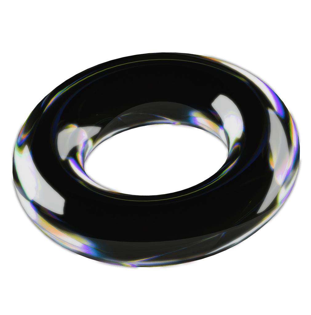 Glass torus representing boundless connectivity